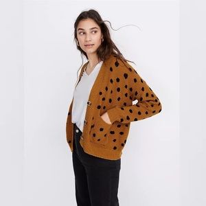 Madewell Hillview Cardigan Sweater in Painted Spots